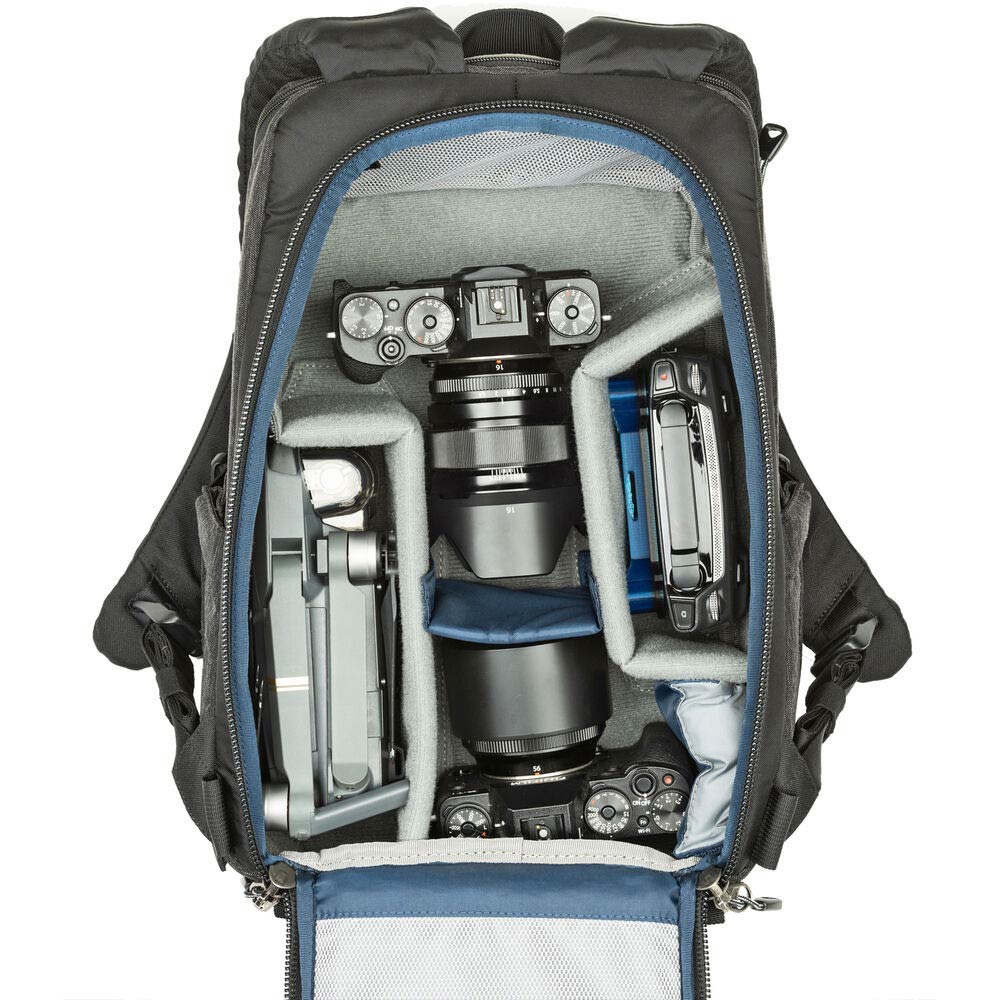 Think Tank Photo BackStory 13 Camera Backpack with padded compartments for DSLR/mirrorless cameras, laptop, tablet, and accessories.