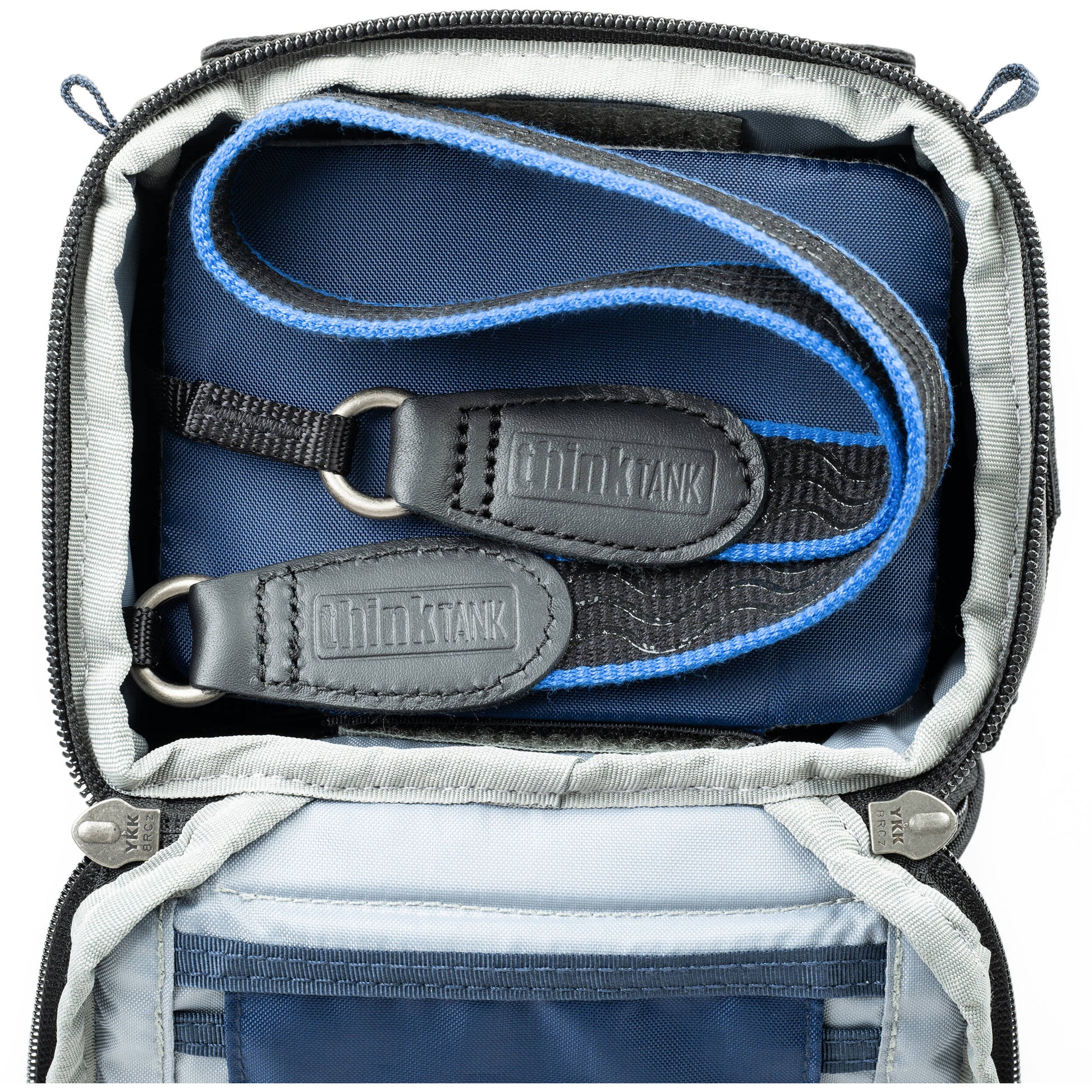 Think Tank mirrorless camera holster with accessory pockets
