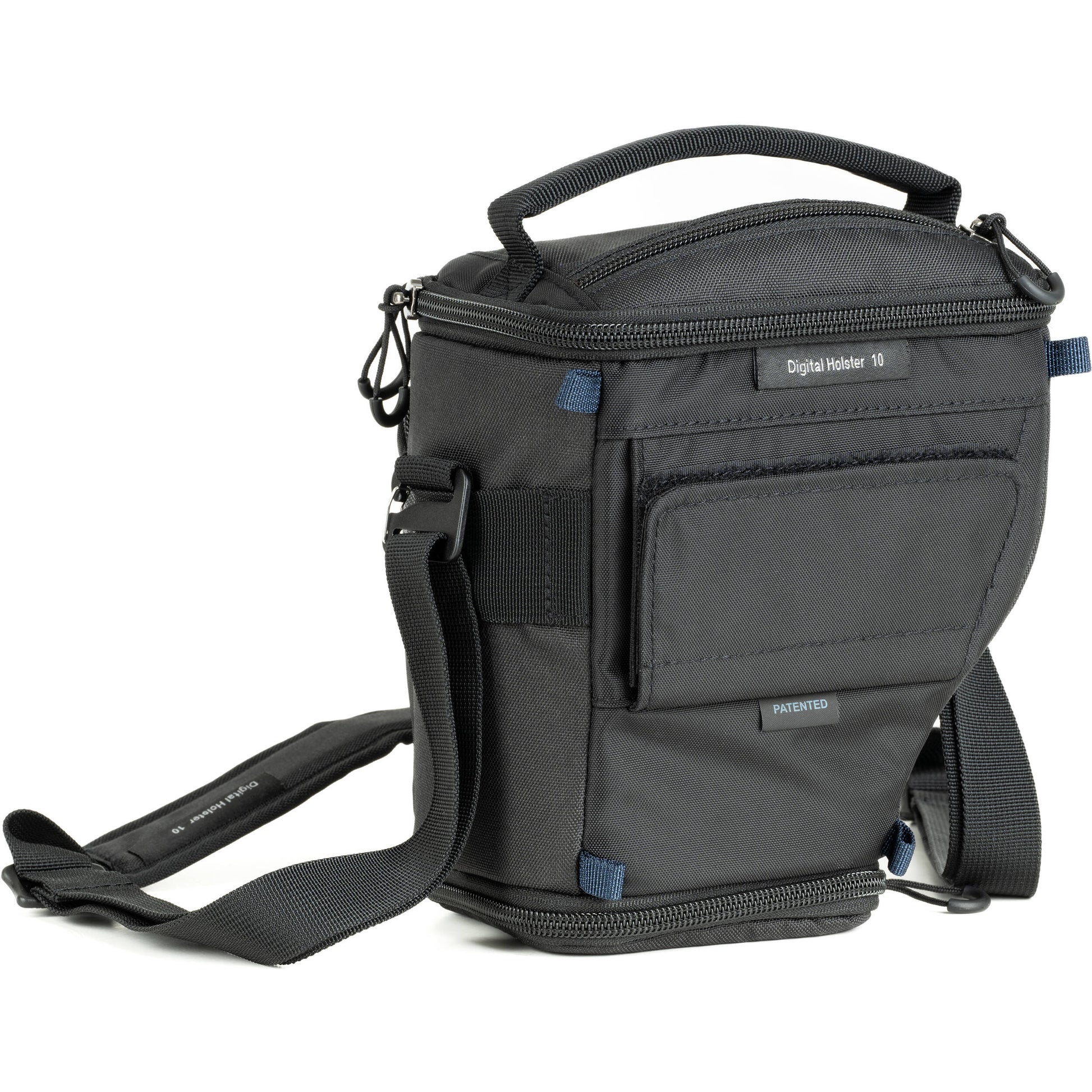 Think Tank mirrorless camera holster with accessory pockets
