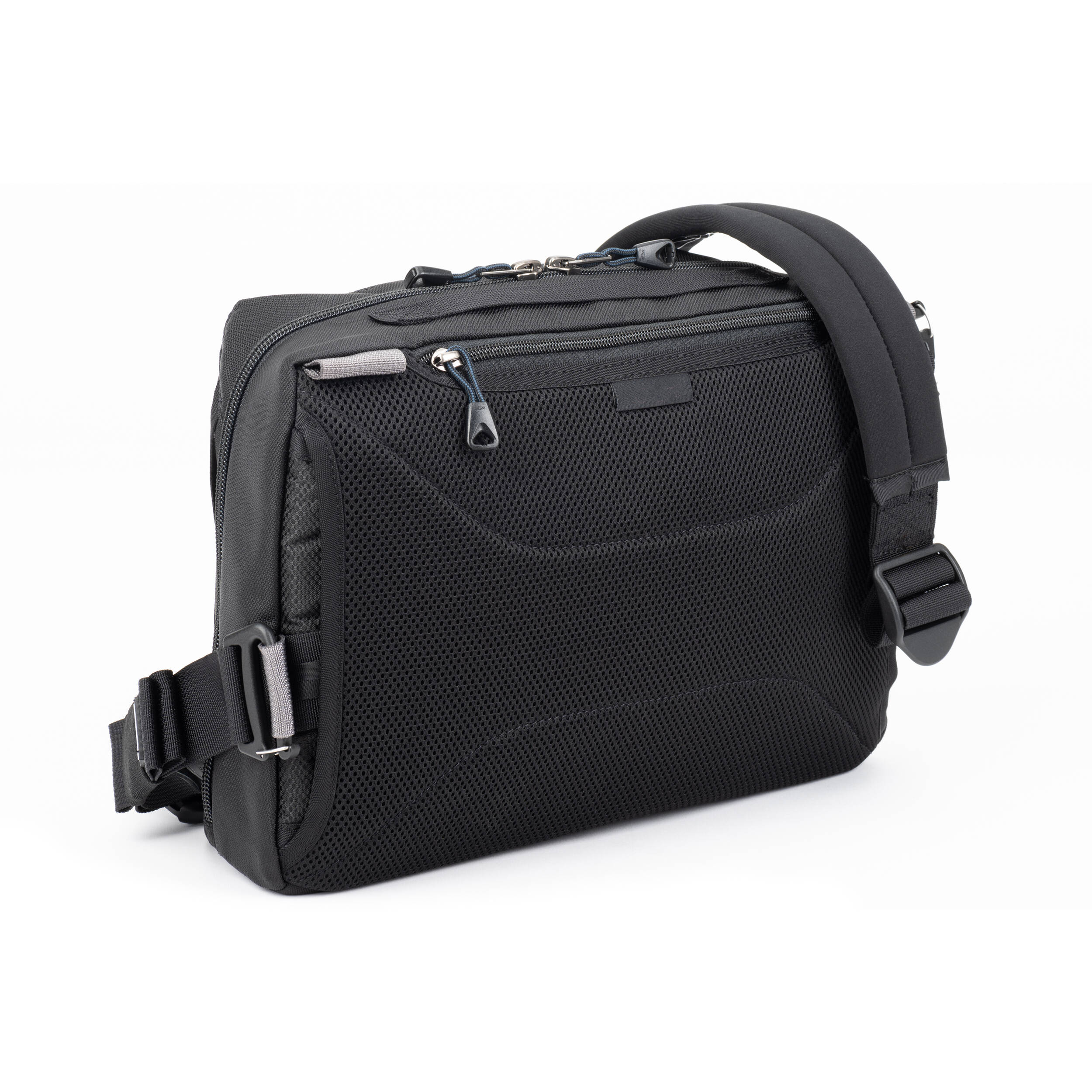 Think Tank PressPass 20 camera bag with padded interior.