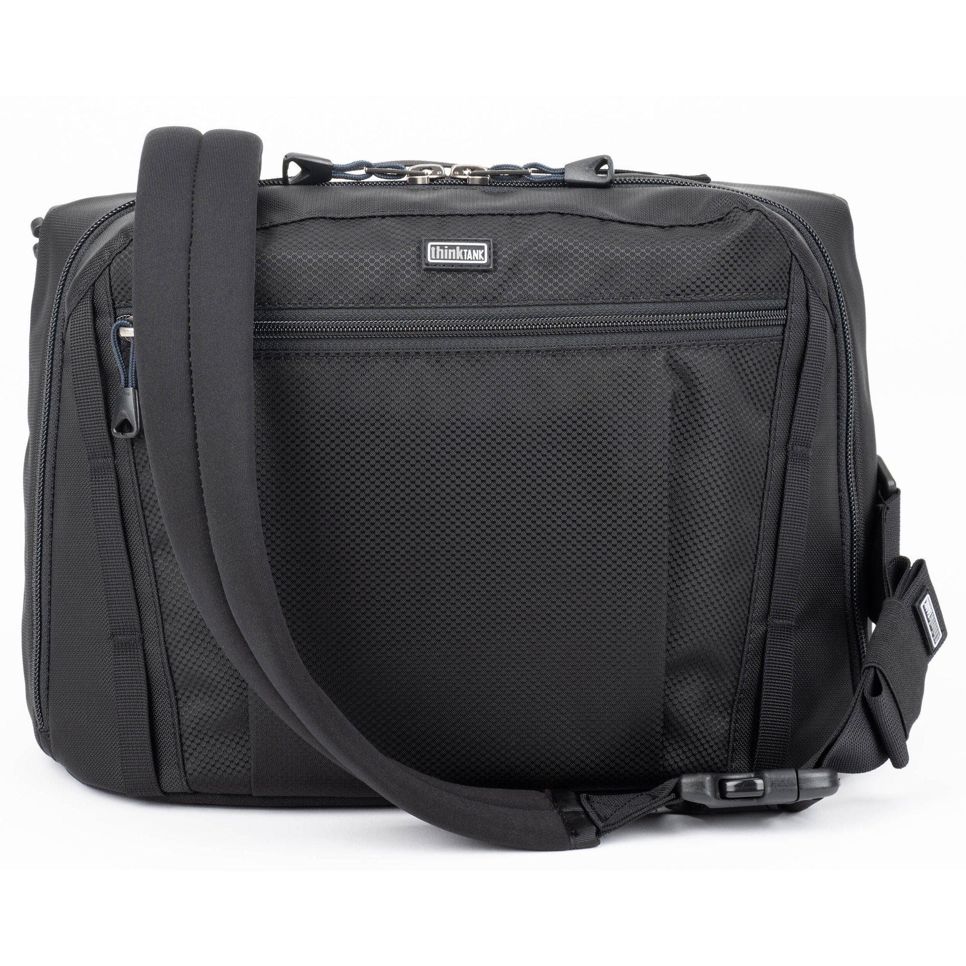 Think Tank PressPass 20 camera bag with padded interior.