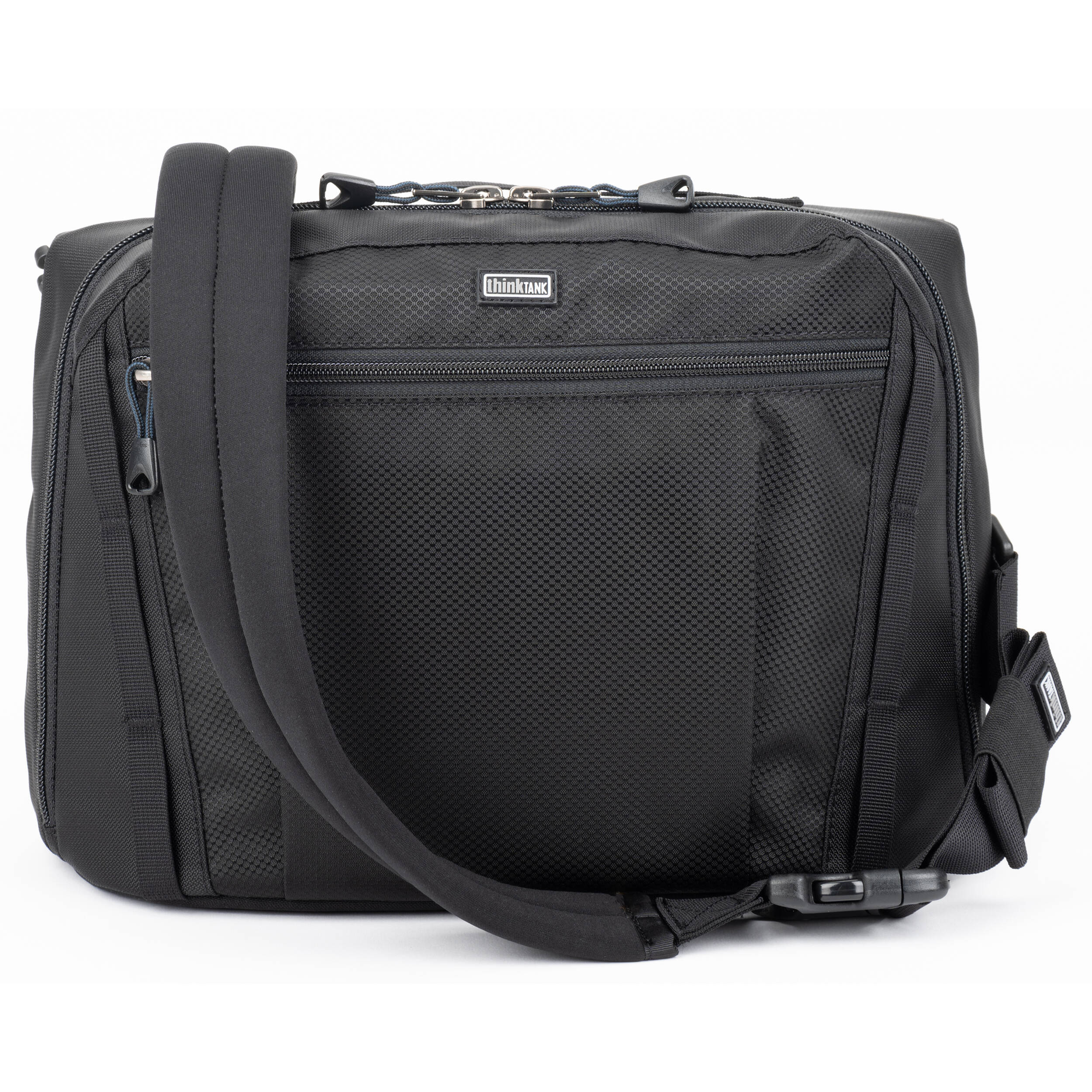 Think Tank PressPass 20 camera bag with padded interior.