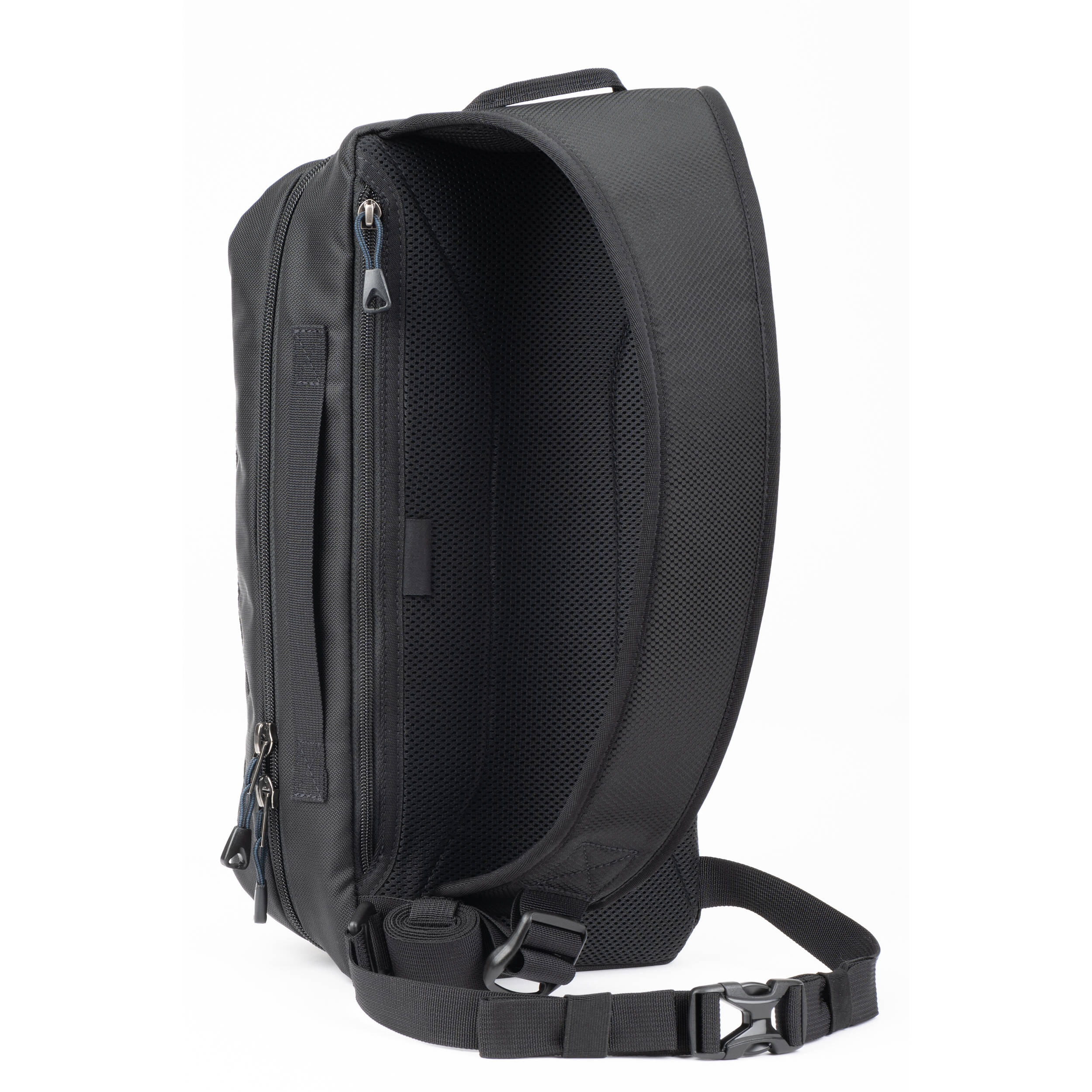 PressPass Sling Bag with removable insert, grab handle, and rain cover for easy camera access.
