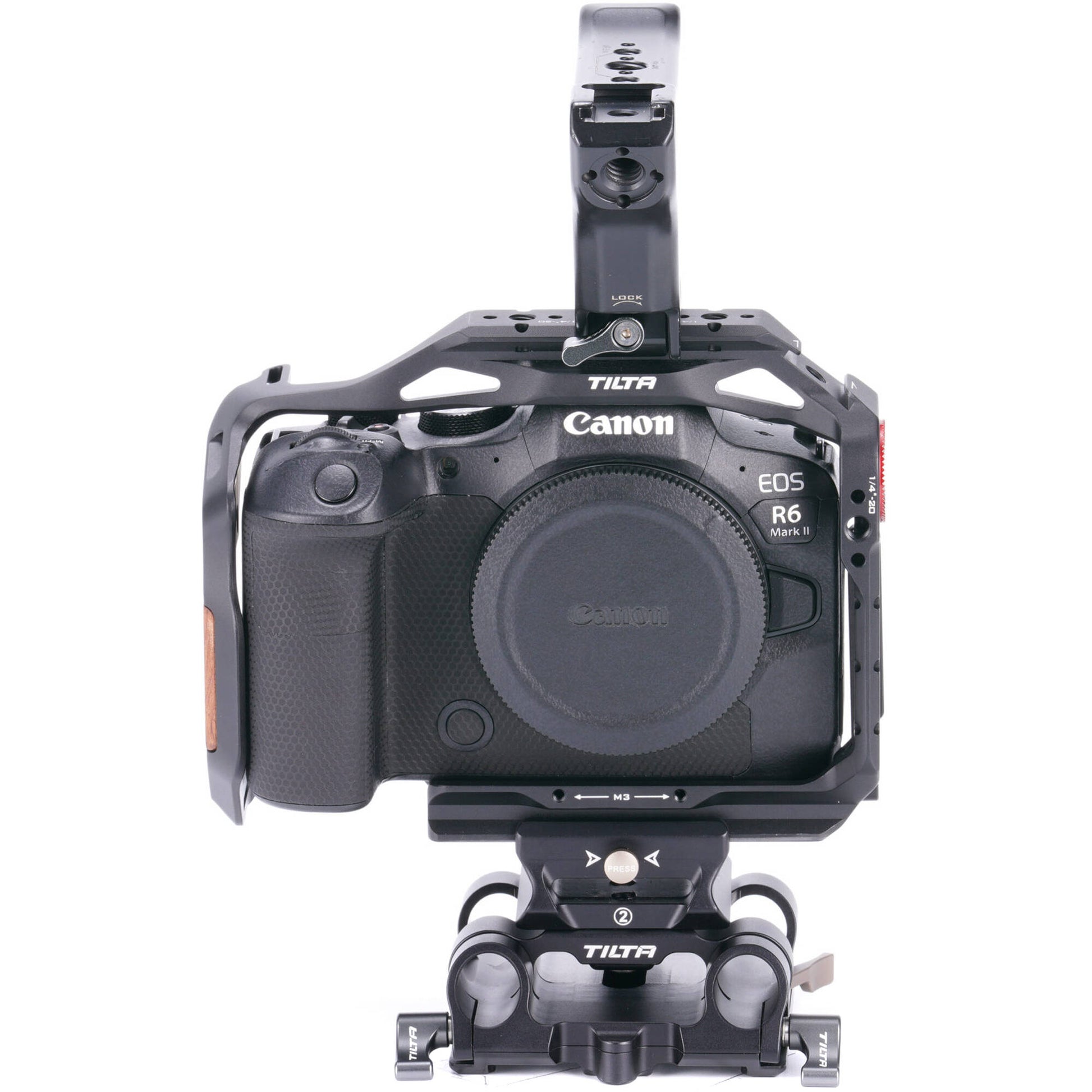 The Basic Camera Cage for Canon R6 II provides flexible operating and handling, as well as additional protection.