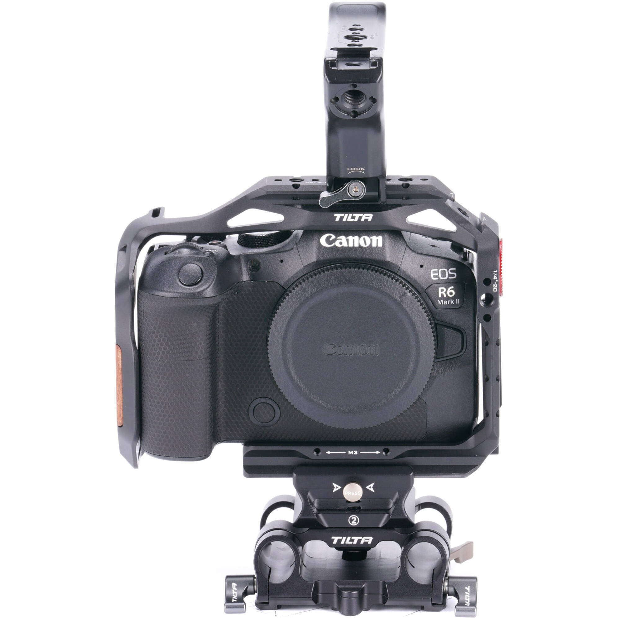 The Basic Camera Cage for Canon R6 II provides flexible operating and handling, as well as additional protection.