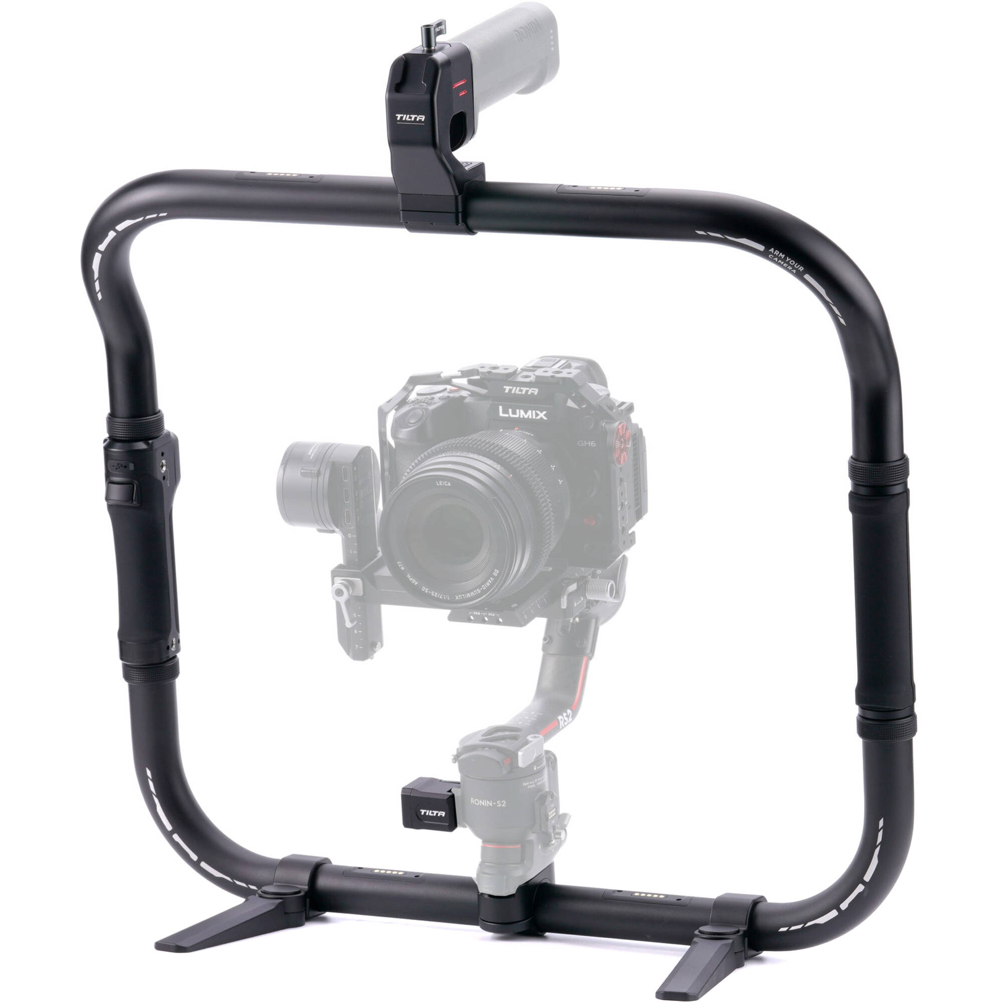 This DJI camera support system kit is constructed from durable magnesium aluminium alloy and offers improved stability.