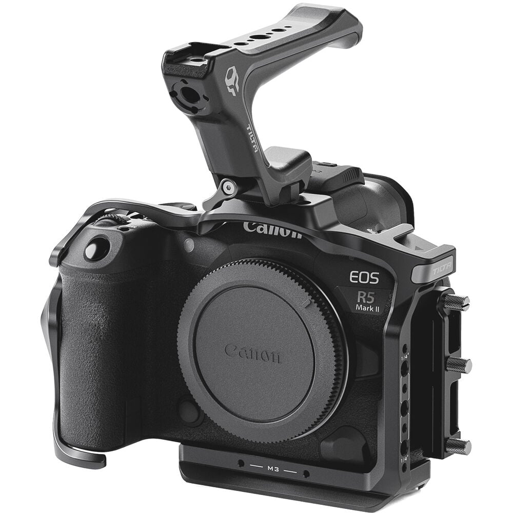 The Tilta Camera Cage for Canon R5 Mark II Lightweight Kit provides durable protection, versatile mounting options, and enhanced handling.