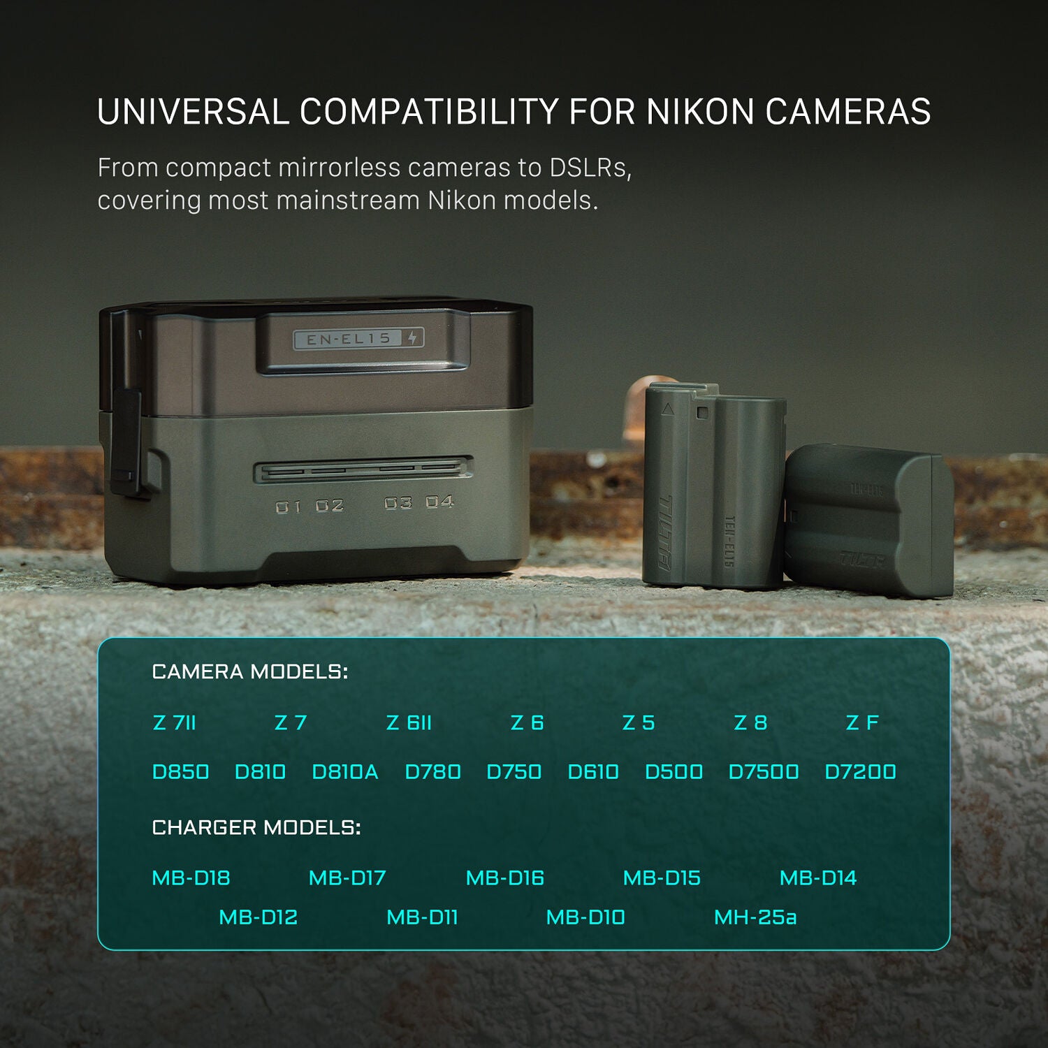 EN-EL15C USB-C rechargeable Nikon battery.