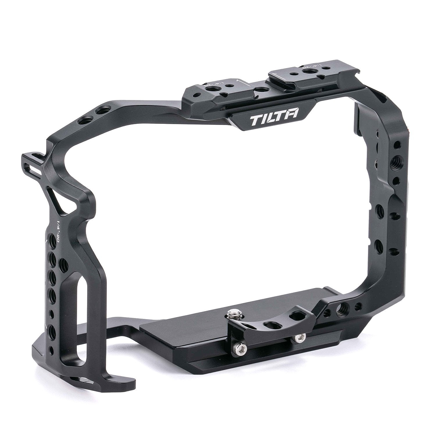 Add accessories to and protect your Sony a7 IV mirrorless camera with a formfitting full camera cage, perfect to use during production.