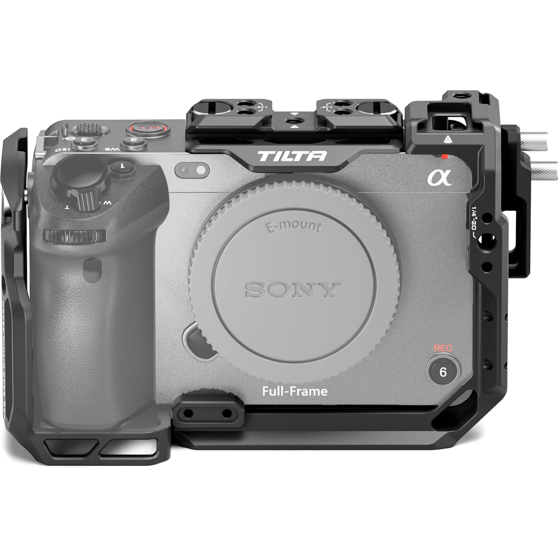 This camera cage has multi-angle security, you can secure your camera via three mounting screws on the left, right, and bottom.