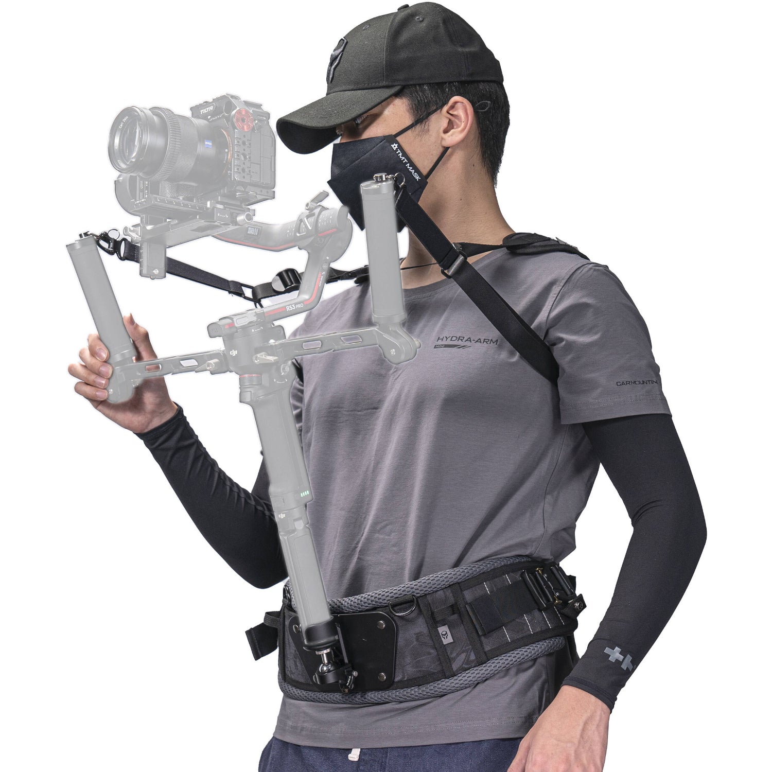 Support your gimbal comfortably with the lightweight Tilta Gimbal Support Vest, designed to transfer weight to your core. Works with various gimbals.