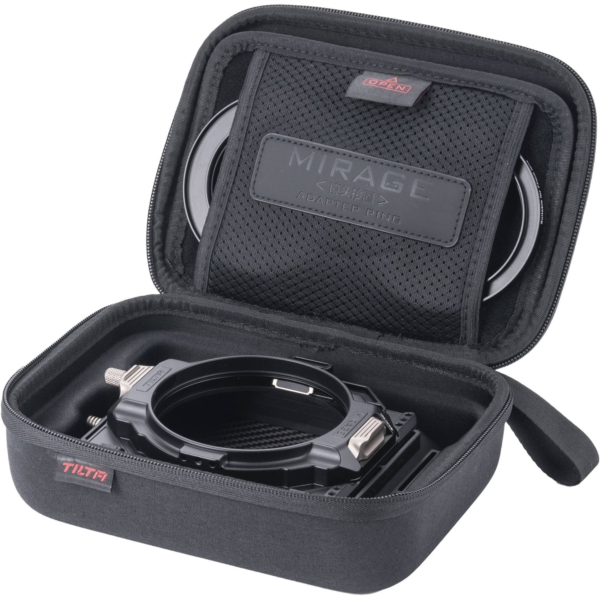 Tilta Mirage Matte Box for professional video and film production, with dual-stage filter system and adjustable flags.
