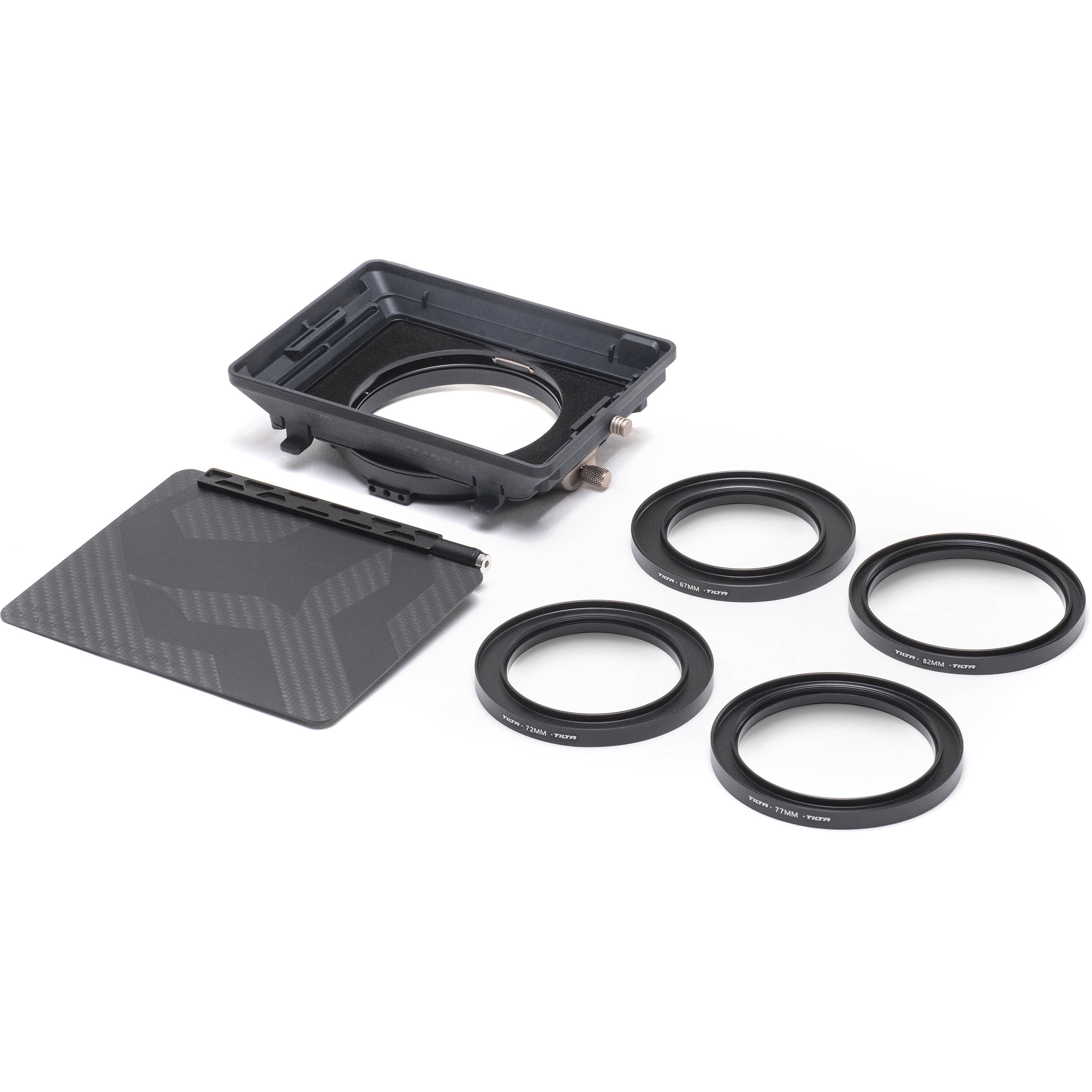 Tilta Mirage Matte Box for professional video and film production, with dual-stage filter system and adjustable flags.