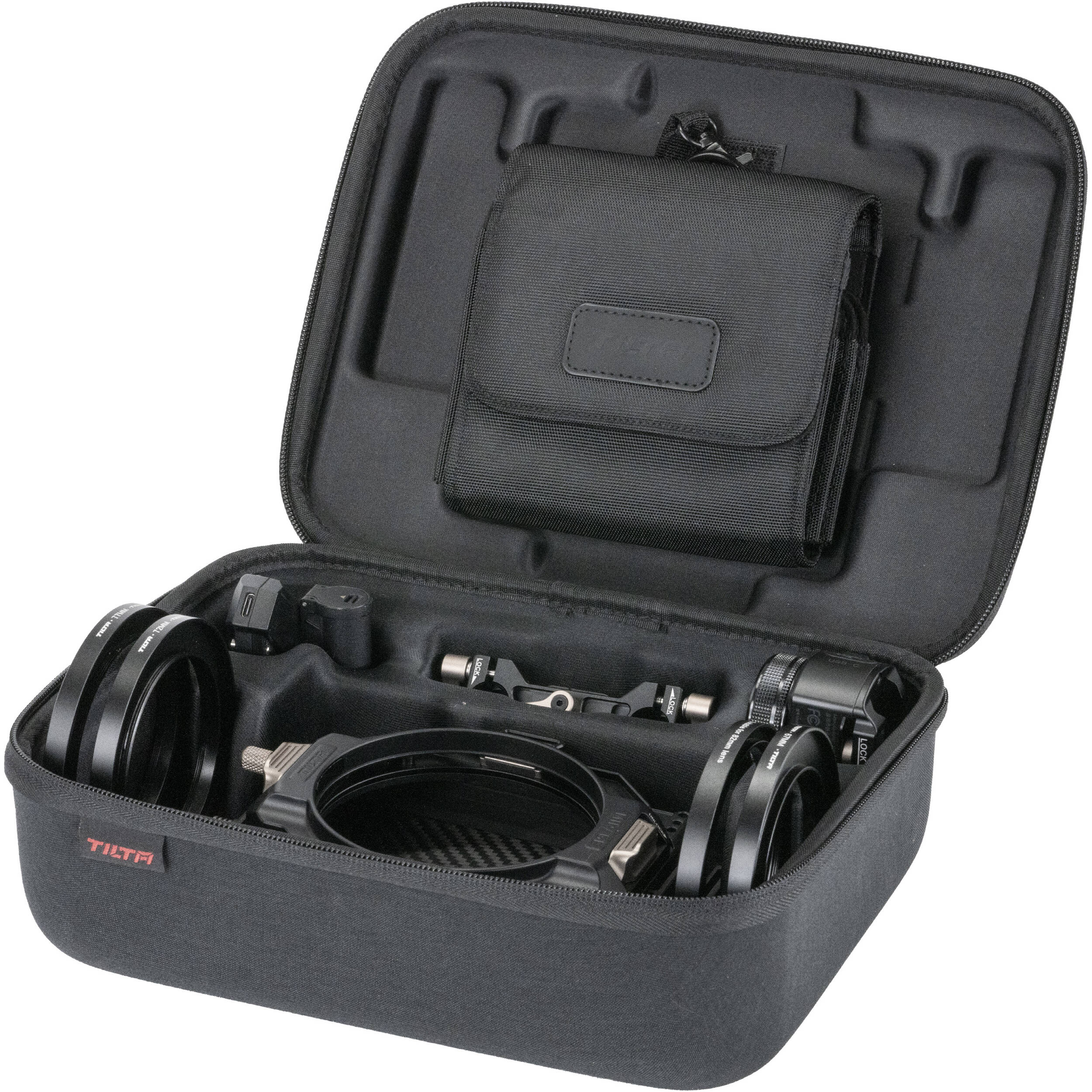 Tilta Mirage Motorised VND Kit with Matte Box, providing motorised variable ND control and adjustable flags for video production.