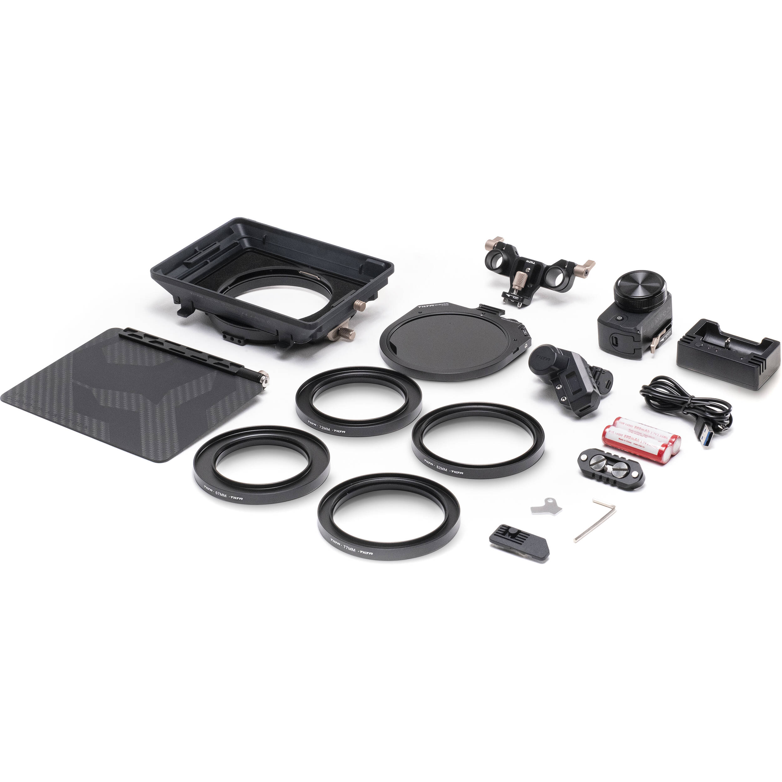 Tilta Mirage Motorised VND Kit with Matte Box, providing motorised variable ND control and adjustable flags for video production.