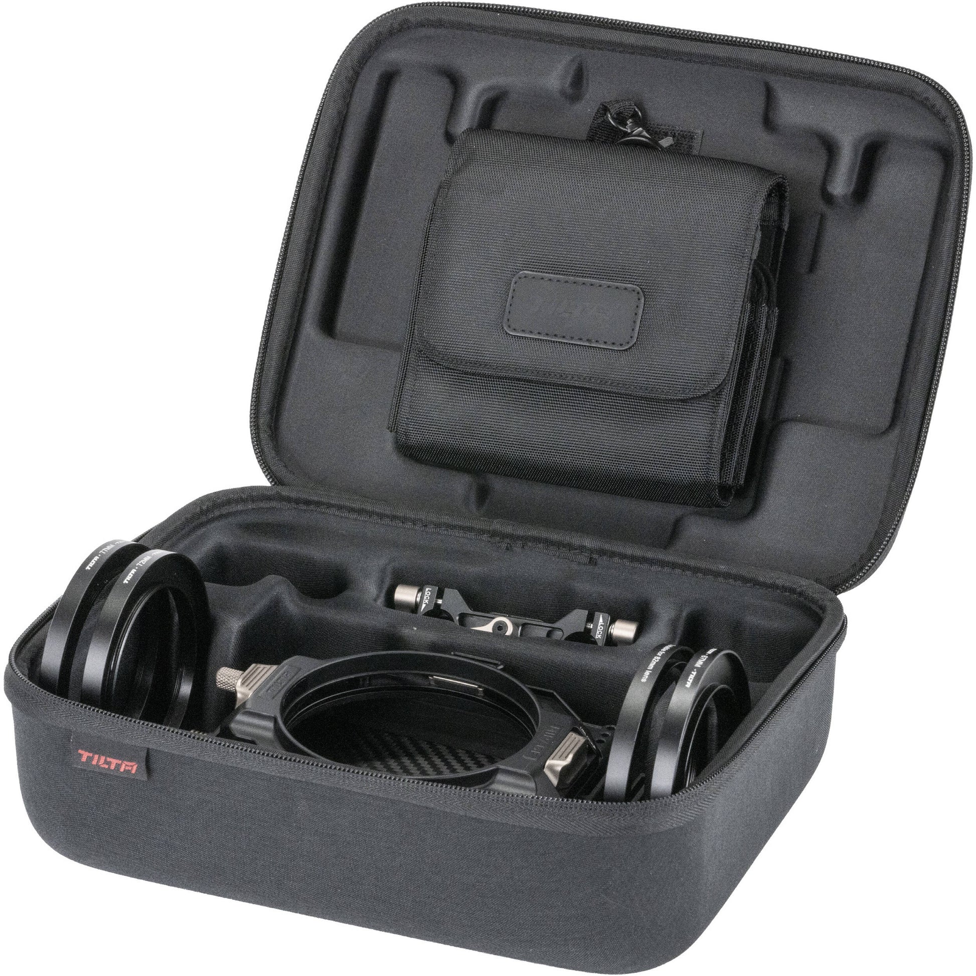 Tilta Mirage VND Kit with Matte Box, including variable ND filters and adjustable flags for professional video production.