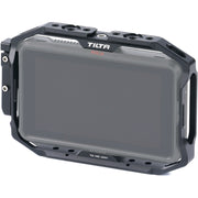 This monitor cage for the Atomos Ninja V provides durable protection and versatile rigging options with multiple 1/4"-20 threads and NATO rails.