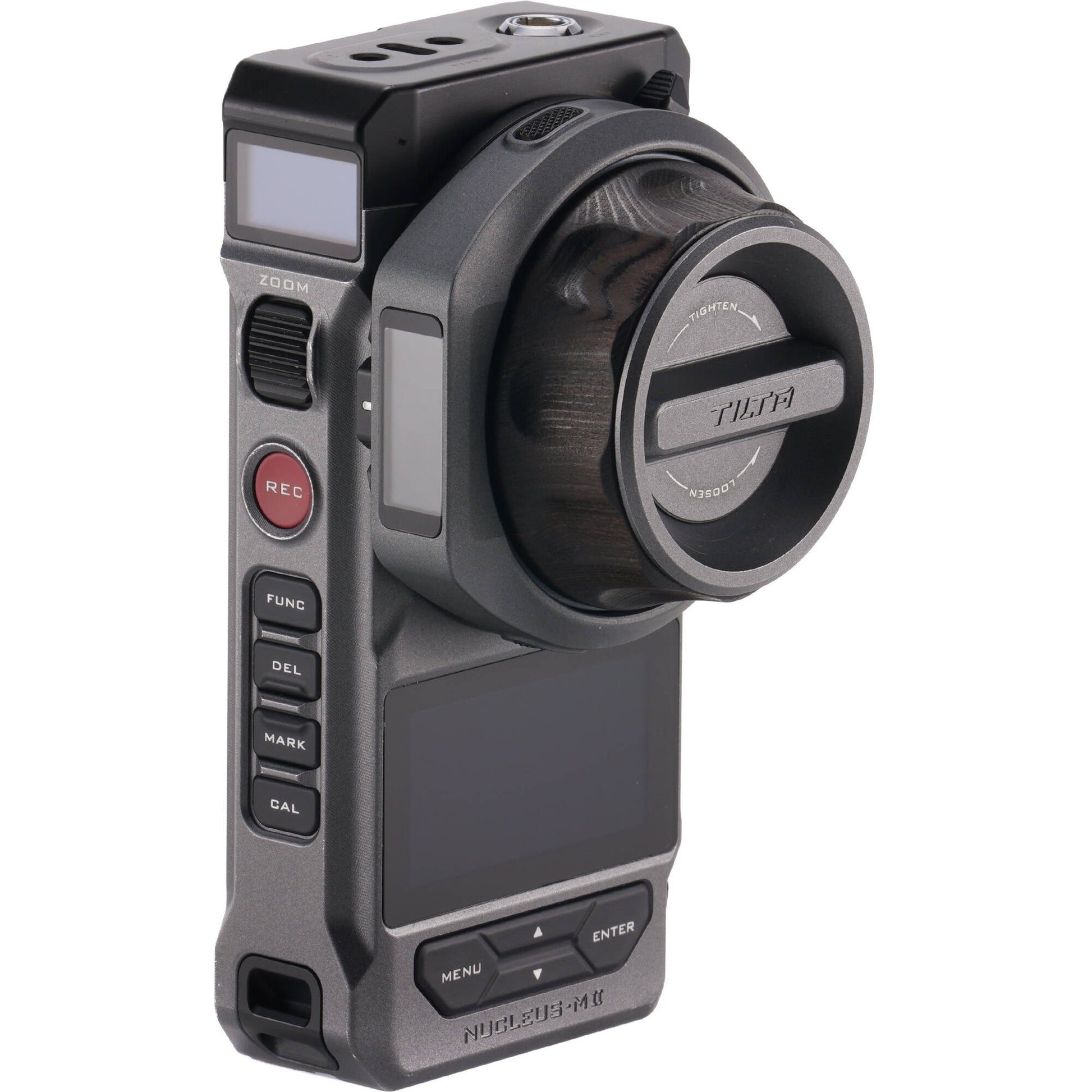 Nucleus-M II controlling ND filter on matte box.
