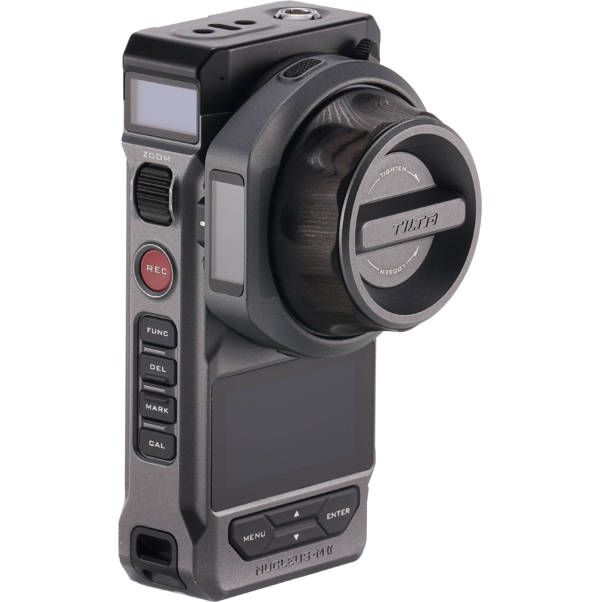 Nucleus-M II controlling ND filter on matte box.