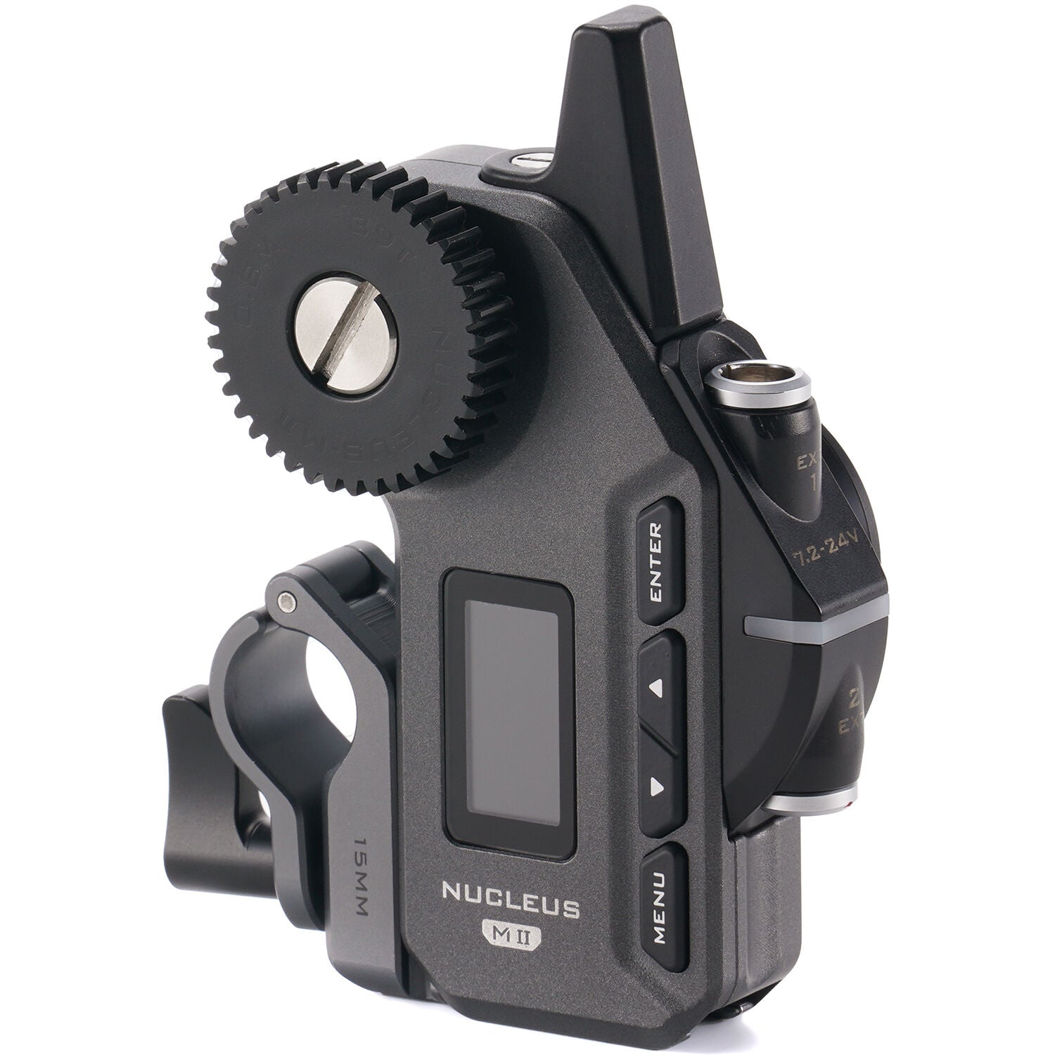 Nucleus-M II controlling ND filter on matte box.