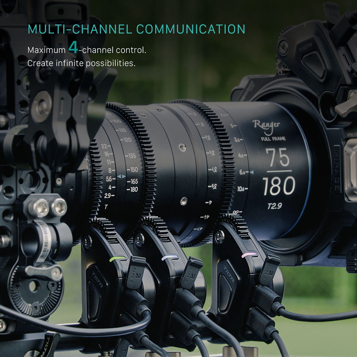 Nano II Control Handle for motorised focus, powered by Sony battery.