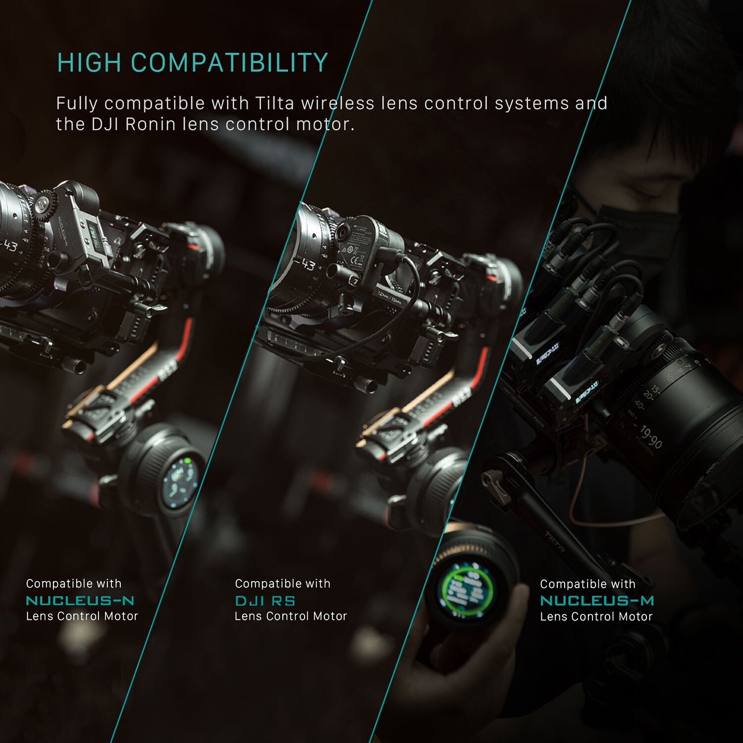 Nano II Control Handle for motorised focus, powered by Sony battery.