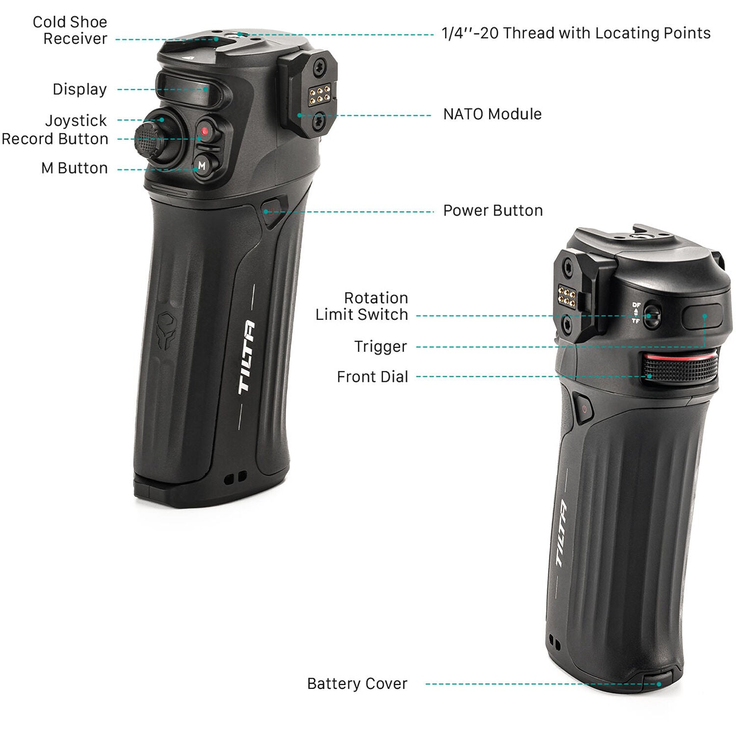 Nano II Control Handle for motorised focus, powered by Sony battery.