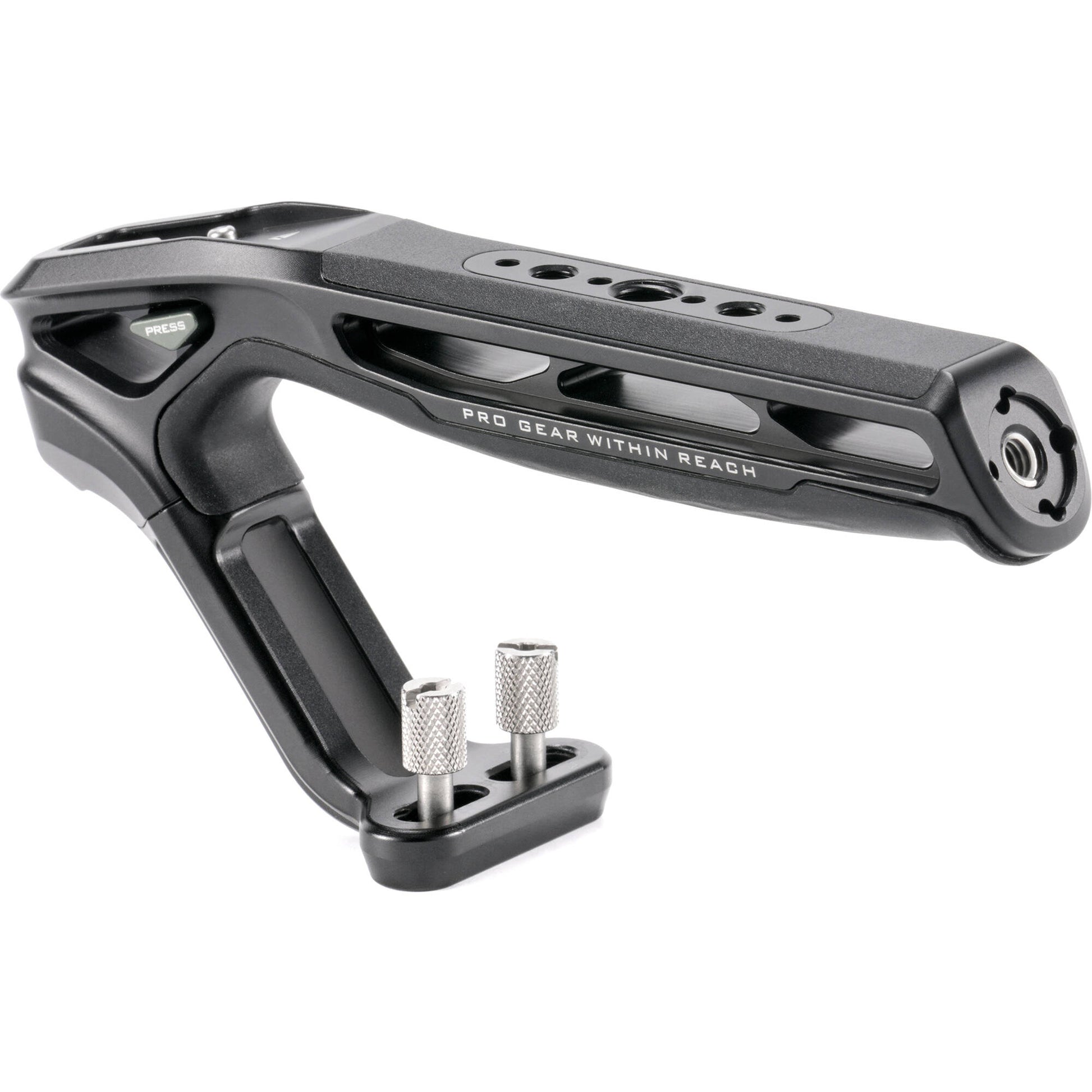 A top handle perfect for adding accessories to your camera cage and that easily adapts to multiple photography scenarios. 