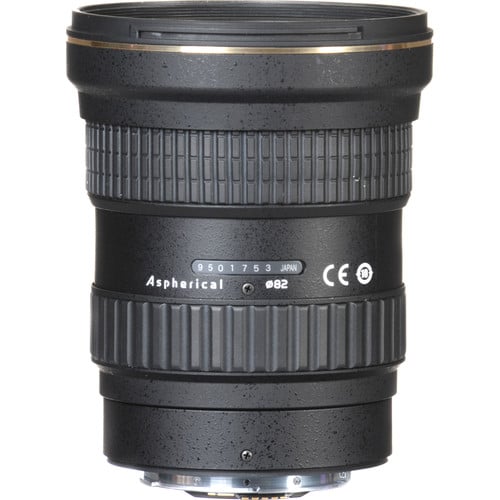 Tokina AT-X 14–20mm f/2 Pro DX ultra-wide zoom lens for Canon EF, ideal for landscapes, architecture, and interiors.