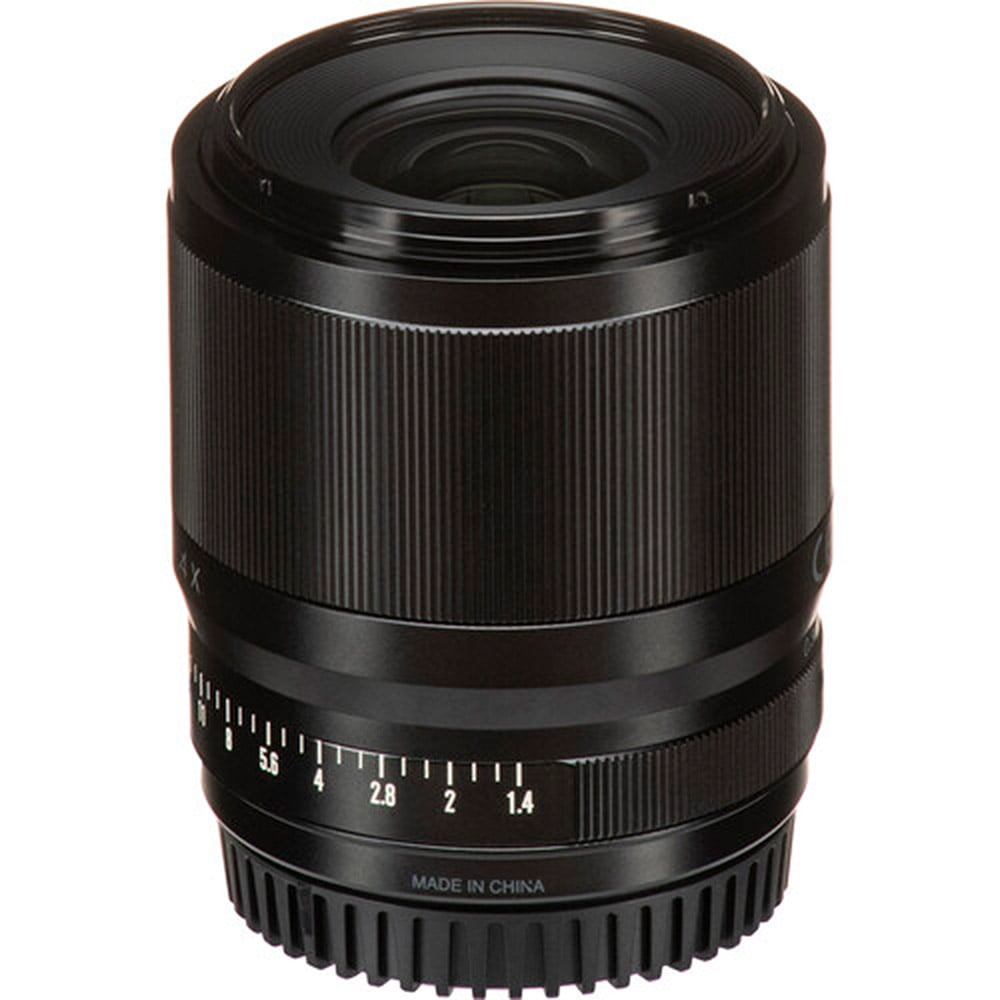 Tokina atx-m 23mm f/1.4 wide-angle prime lens for Fujifilm X APS-C mirrorless cameras.