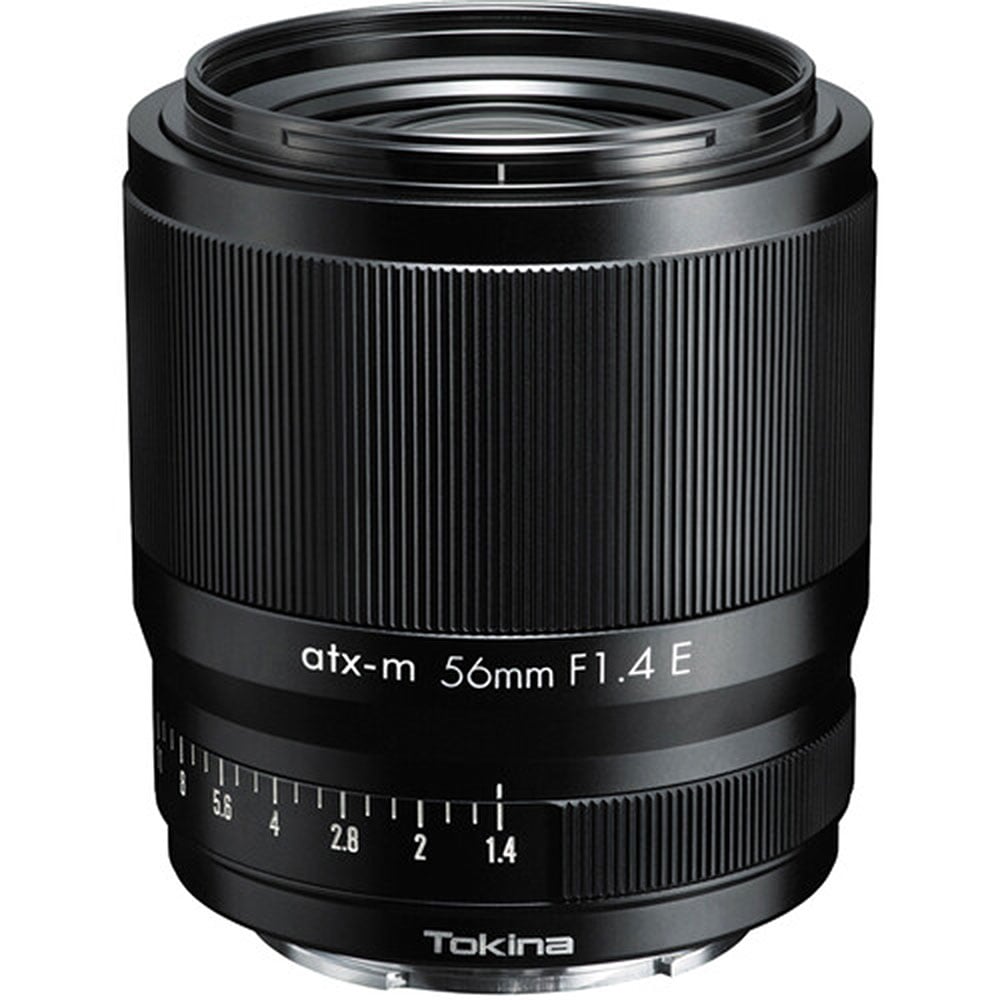 Tokina atx-m 56mm f/1.4 prime lens for Sony E, ideal for portraits, low-light, and creative photography.