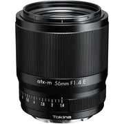 Tokina atx-m 56mm f/1.4 prime lens for Sony E, ideal for portraits, low-light, and creative photography.