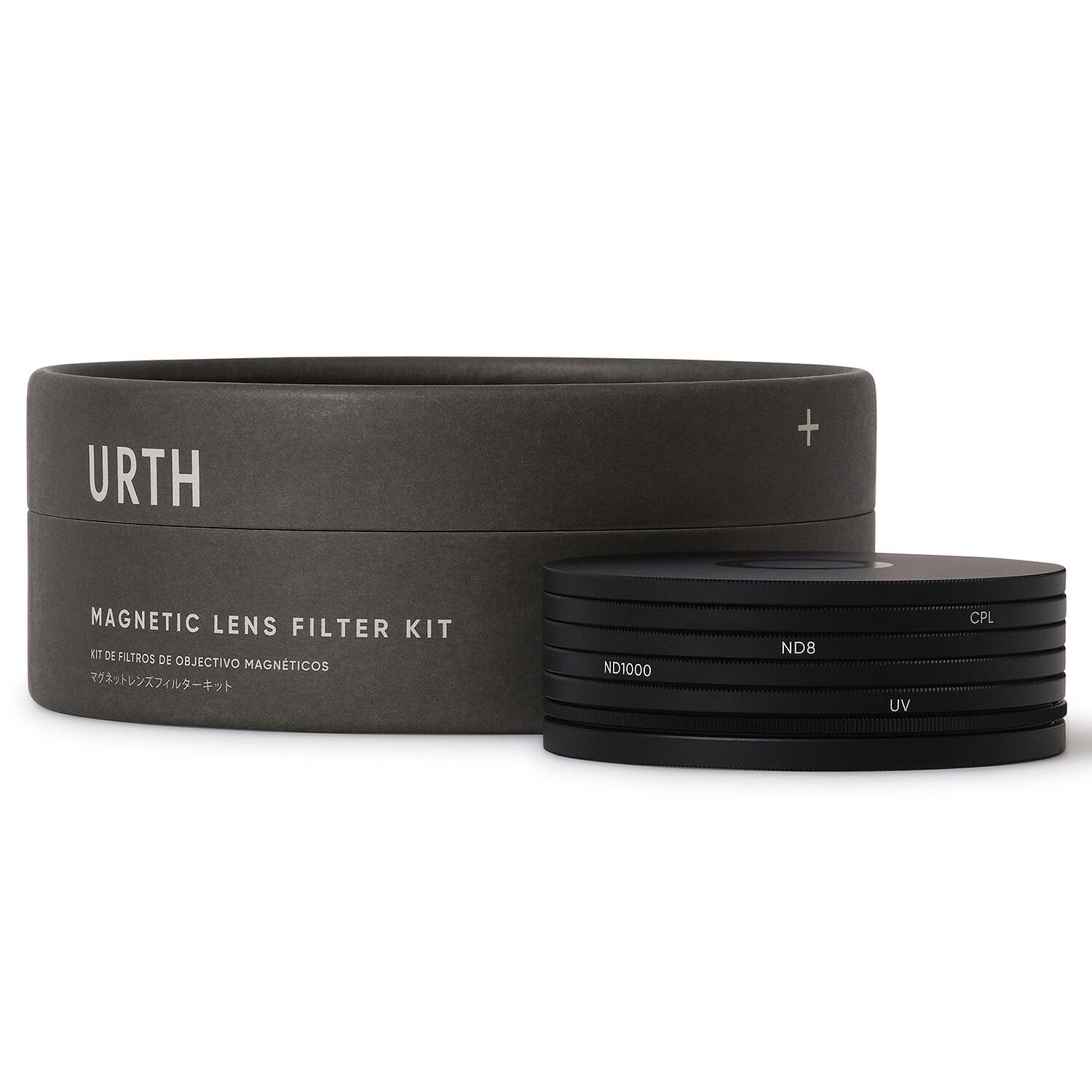 Urth Magnetic Essentials Filter Kit Plus+ with high-quality magnetic filters for photography and videography.