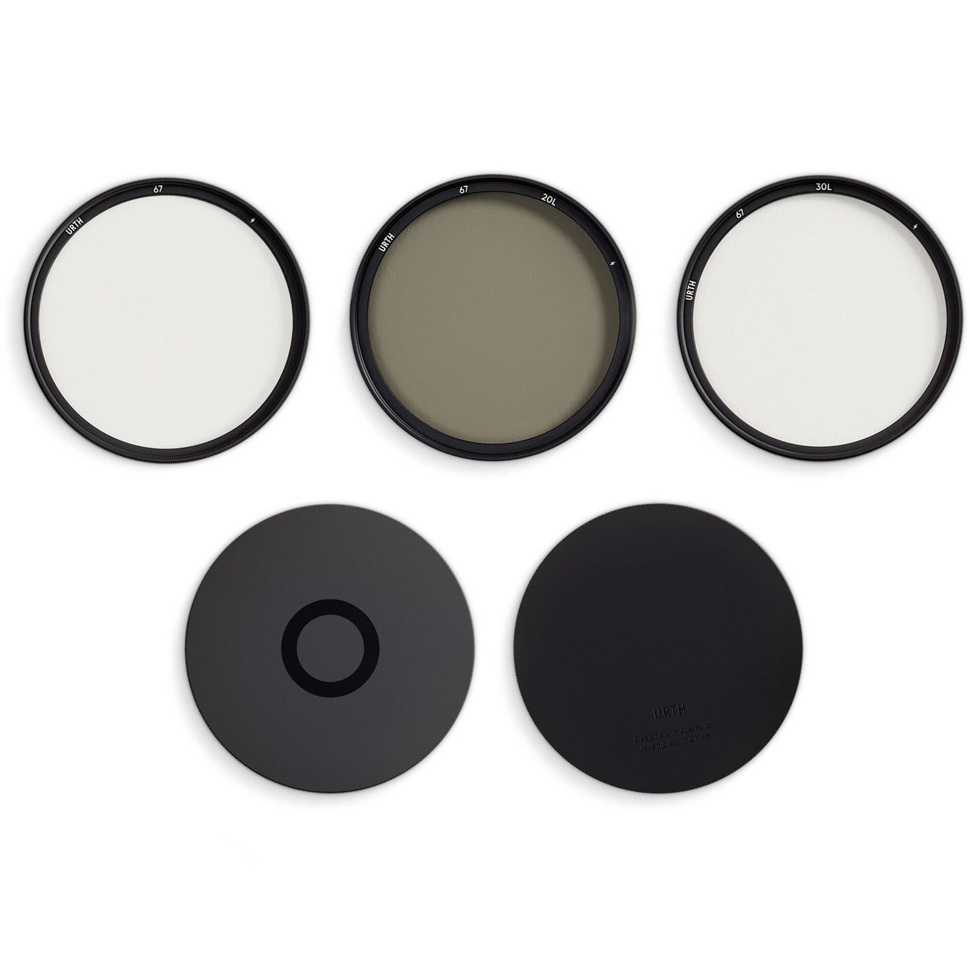 Urth Plus+ Magnetic UV & Circular Polariser Filter Set (67mm) with premium optical glass and quick magnetic mount system.
