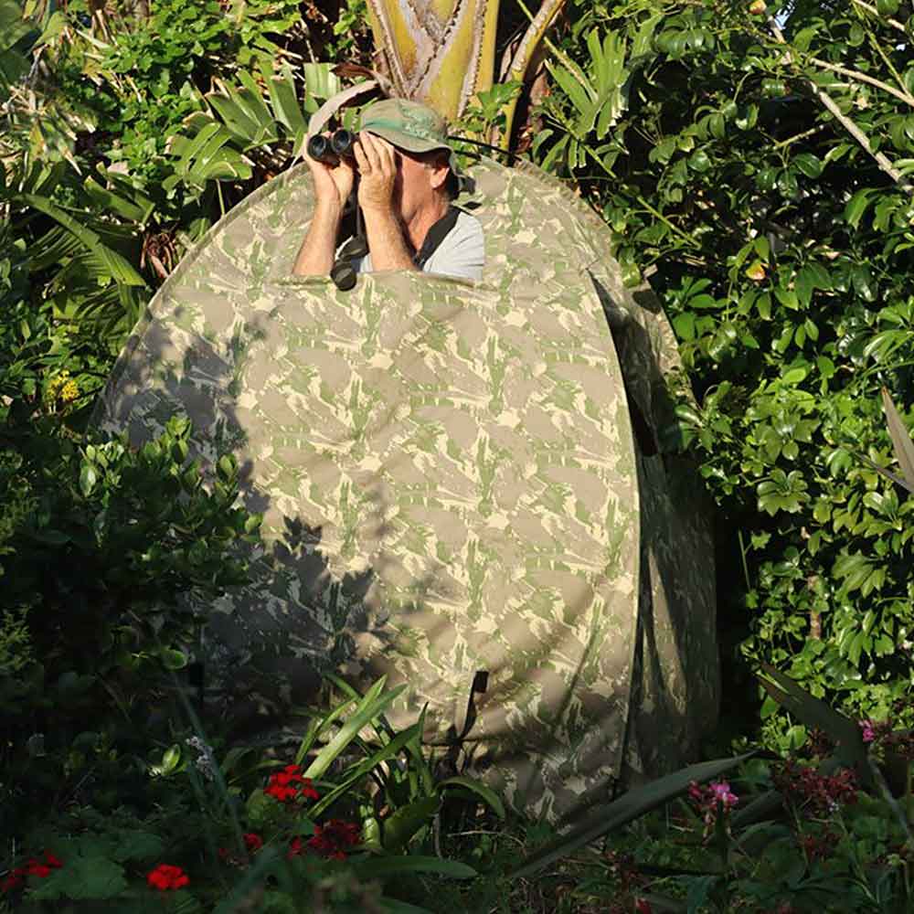 Wildhide Batis Dome Hide for discreet and portable wildlife photography concealment.