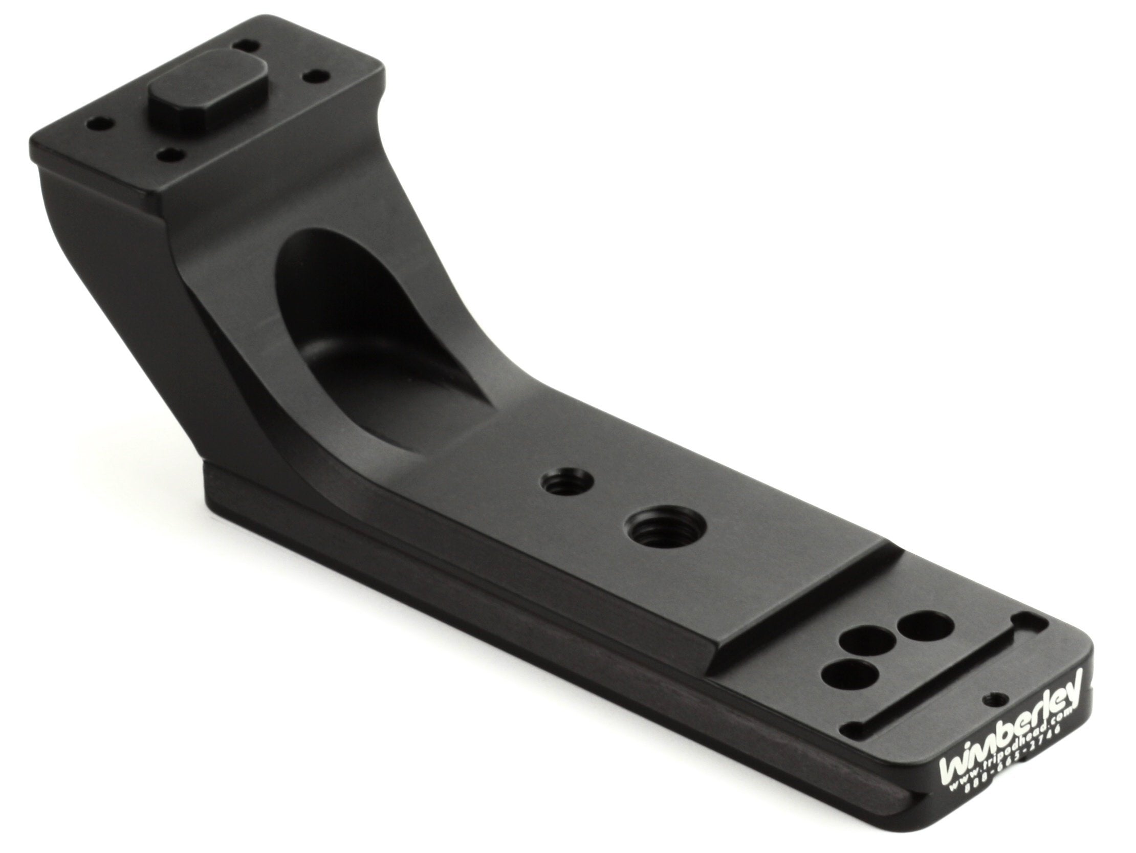 Wimberley AP-554 replacement foot for Nikon 500mm f/4 AF-S and VR lenses, lightweight aluminium with Arca-Swiss compatibility.