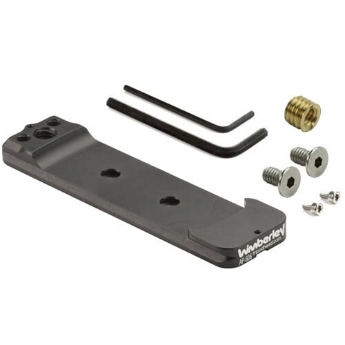 Wimberley AP-606 low-profile replacement foot for Canon RF 200-800mm lens – improves stability and compatibility with Arca-Swiss tripod heads.