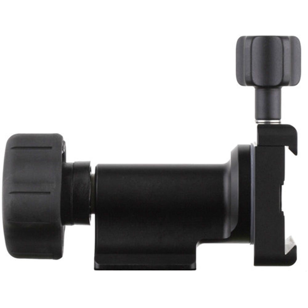 Wimberley MH‑100 mono‑gimbal head in black with swiveling base and support arm for long telephoto lenses.