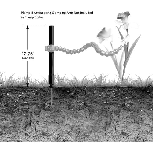 Wimberley The Plamp Stake PP-300: Ground spike and extension tube for securing Plamp II in various terrains, isolates subject from tripod vibrations.