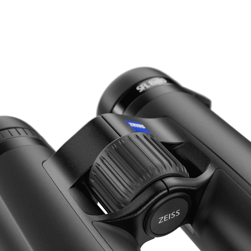 Zeiss 8x40 SFL lightweight binoculars with UHD optics, fast focus, wide field of view, and weatherproof design.