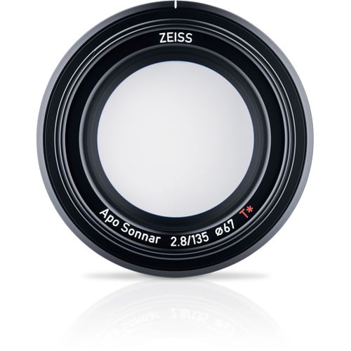 Zeiss Batis 135mm f/2.8 lens for Sony E. Telephoto prime with f/2.8, sharp Zeiss optics, compact design, ideal for portraits, wildlife, and sports.