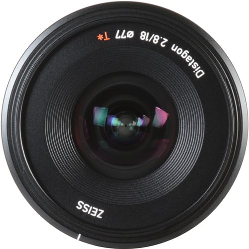Zeiss Batis 18mm f/2.8 ultra-wide prime lens for Sony E full-frame mirrorless cameras.