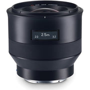 Zeiss Batis 25mm f/2 wide-angle prime lens for Sony E full-frame mirrorless cameras.