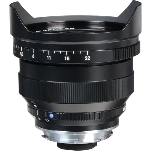 Zeiss Distagon 15mm f/2.8 ZM for Leica M. Ultra-wide, fast f/2.8 aperture, sharp optics, and durable metal build for architecture, landscapes, and interiors.