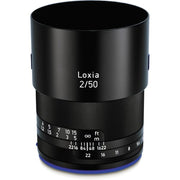 Zeiss Loxia 50mm f/2 for Sony E. Standard prime with f/2 aperture, Planar optical design, manual focus, and durable weather-sealed construction.