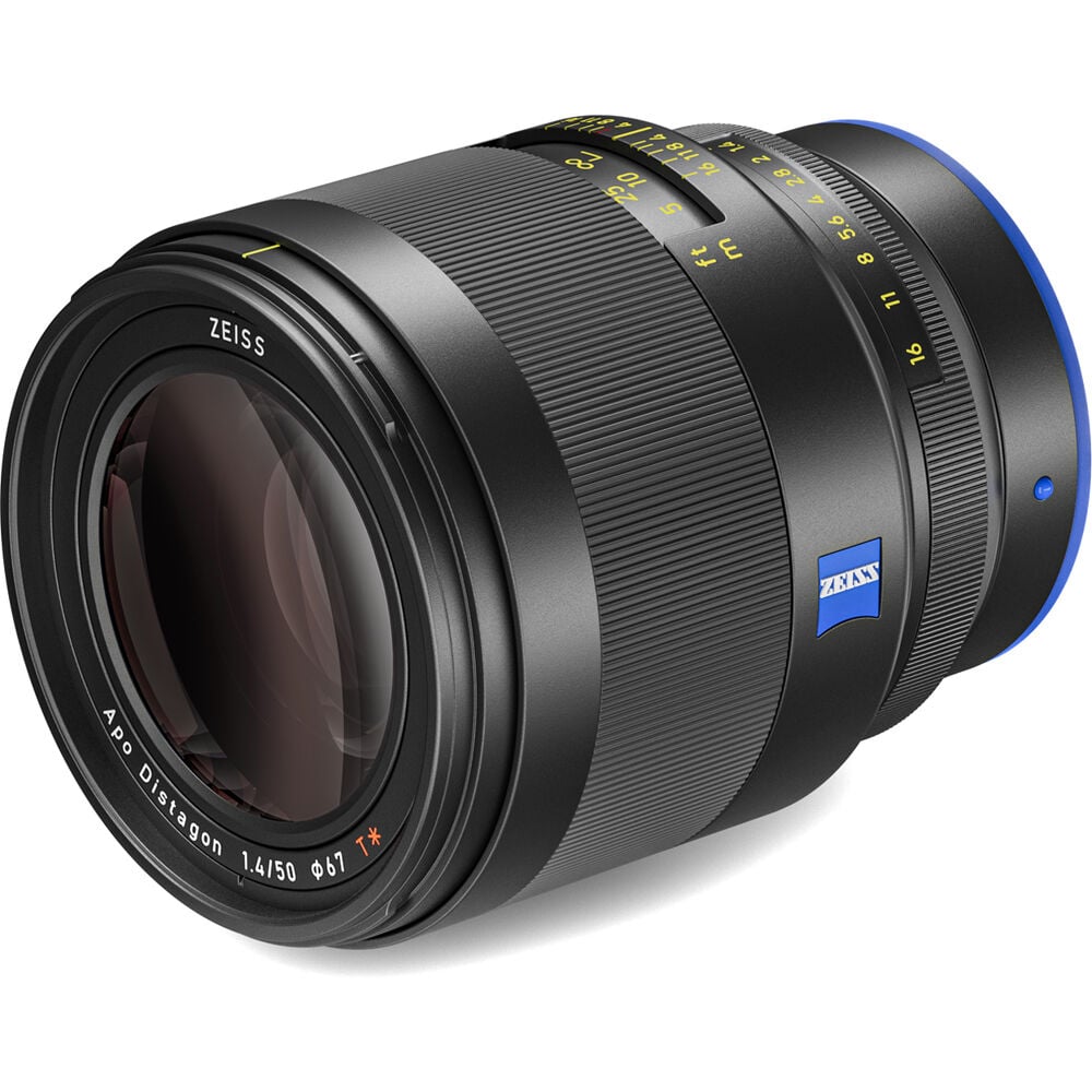 Zeiss Otus ML 50mm f/1.4 for Sony E. Professional standard prime lens with f/1.4 aperture, superb sharpness, creamy bokeh, and robust all-metal construction.