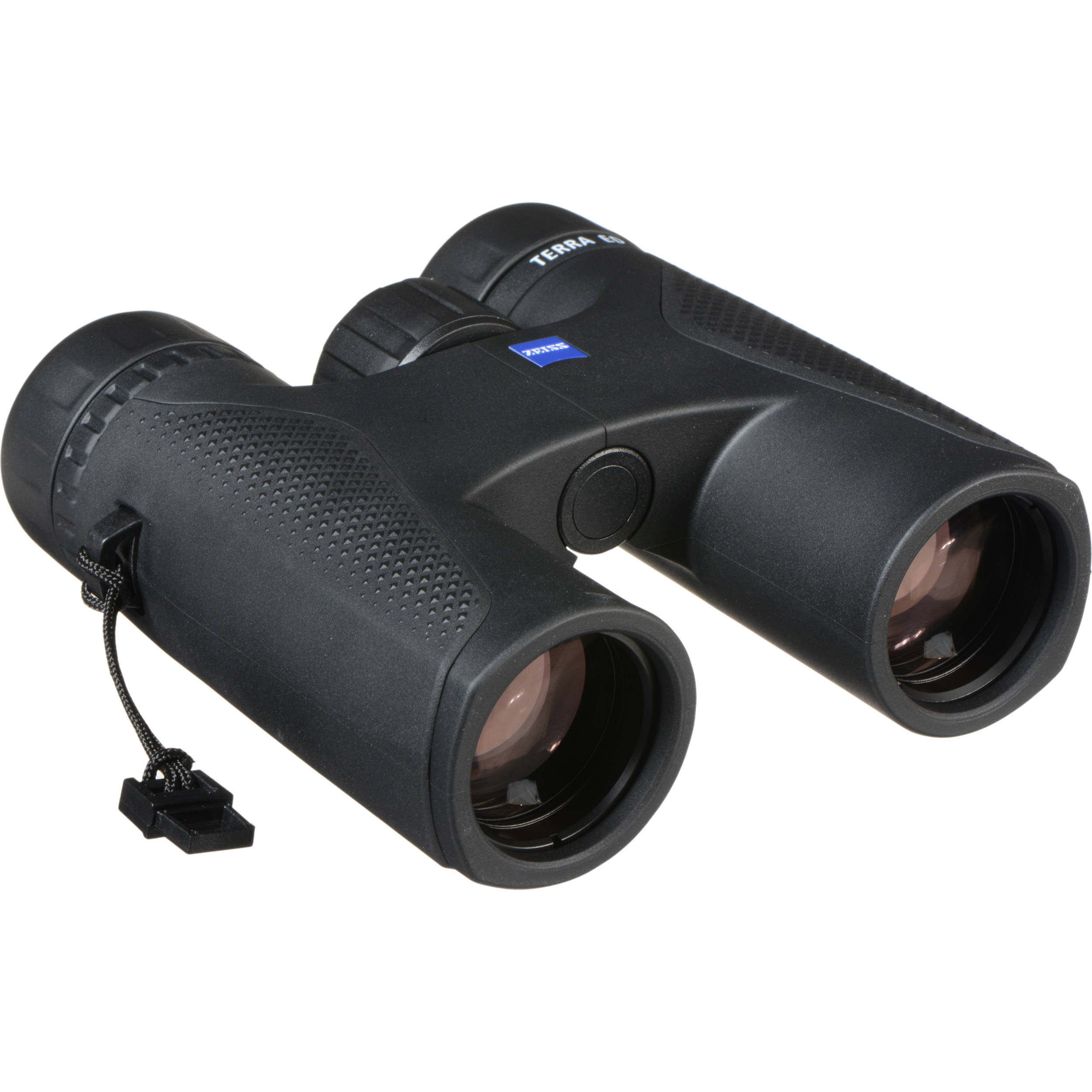Zeiss Terra ED 10x32 binoculars with 10x magnification, ED glass, wide view, and waterproof fog-proof design.
