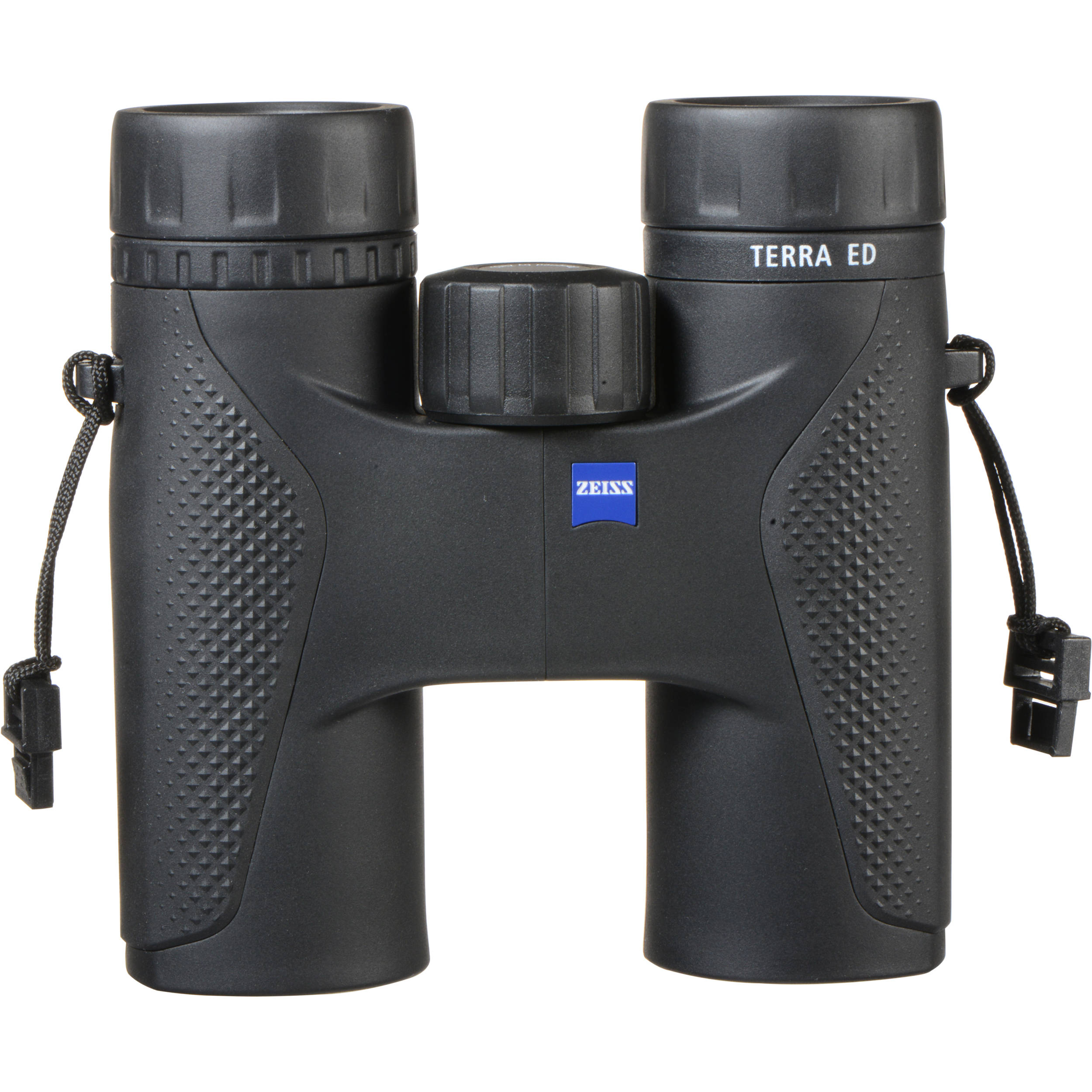 Zeiss Terra ED 10x32 binoculars with 10x magnification, ED glass, wide view, and waterproof fog-proof design.