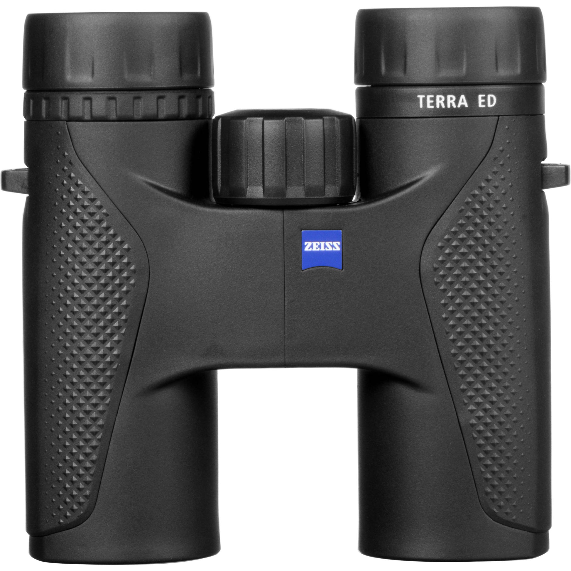 Black Zeiss Terra ED 8x32 binoculars with ED glass, wide view, waterproof and fog-proof design.
