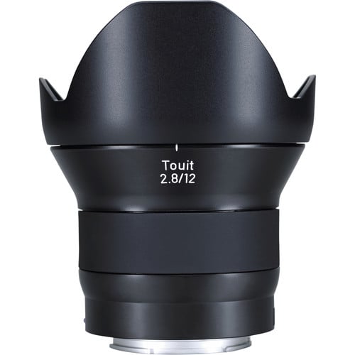 Zeiss Touit 12mm f/2.8 for Sony E. Ultra-wide APS-C prime with f/2.8 aperture, sharp detail, accurate colours, and lightweight, travel-ready design.